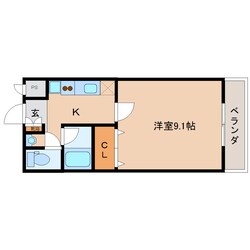 関屋駅 徒歩4分 4階の物件間取画像